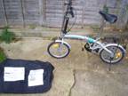 6 speed Folding Bike silver in colour