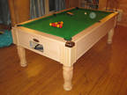 Top quality 7ft slate bed pool table,  superb condition.