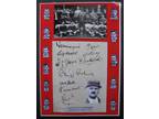 Unique Manchester United 1909 Fa Cup Final Autographs